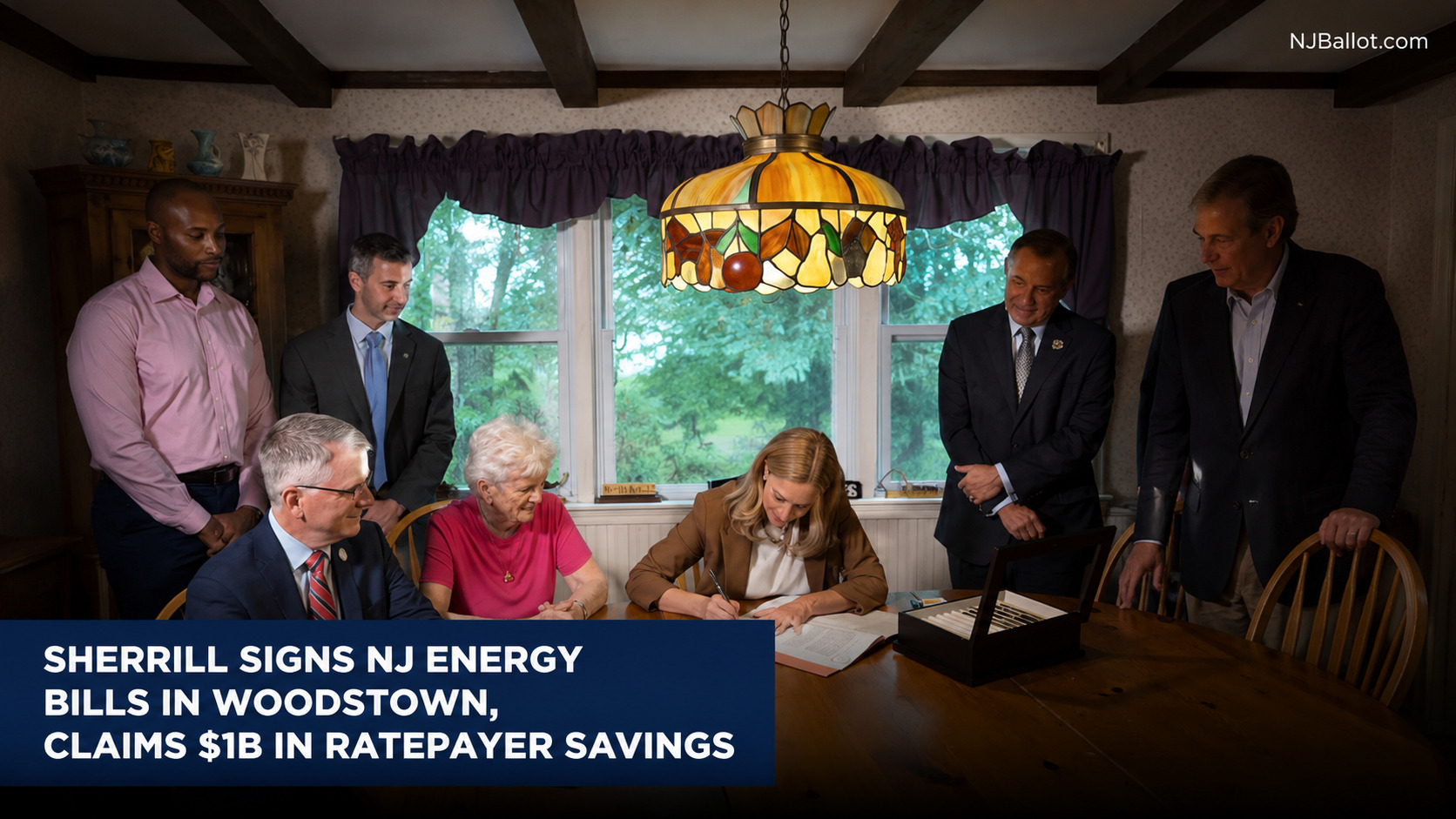 Sherrill Signs NJ Energy Bills in Woodstown, Claims $1B in Ratepayer Savings