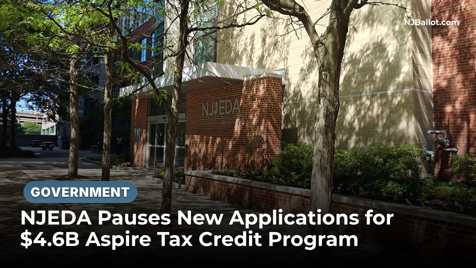 NJEDA Pauses New Applications for $4.6B Aspire Tax Credit Program