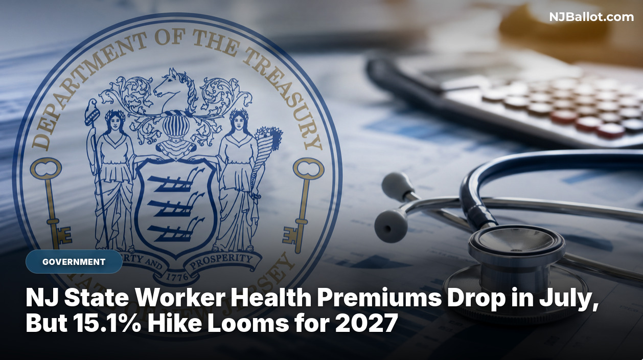 NJ State Worker Health Premiums Drop in July, But 15.1% Hike Looms for 2027