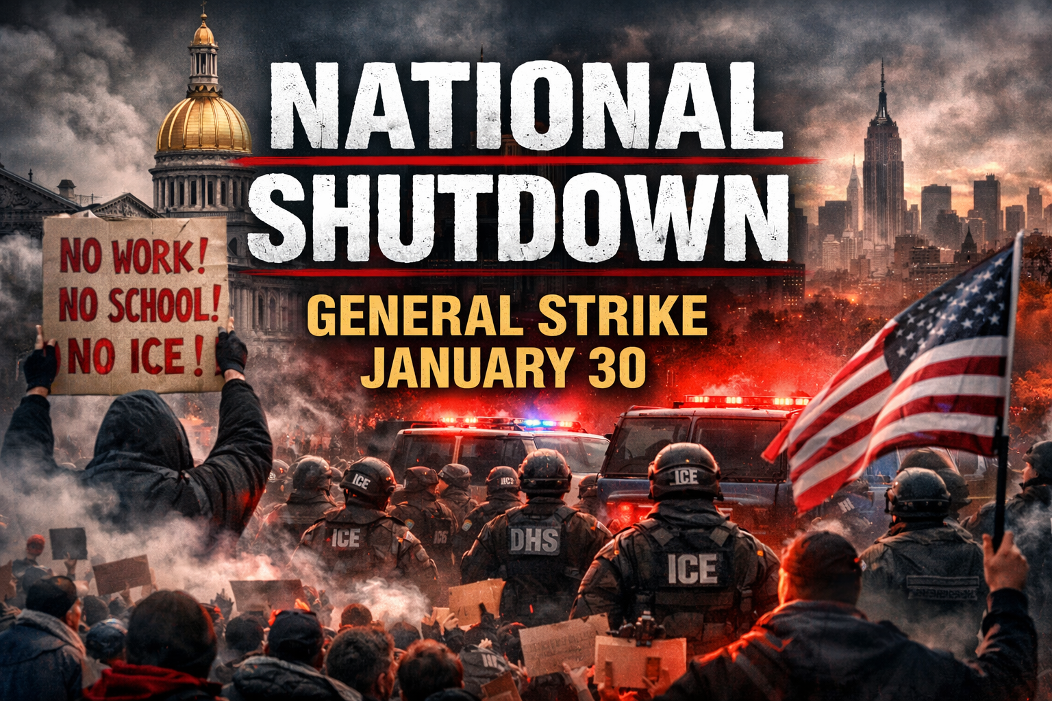 "National Shutdown": New Jersey Mobilizes for Jan. 30 General Strike Following Federal Use of Lethal Force