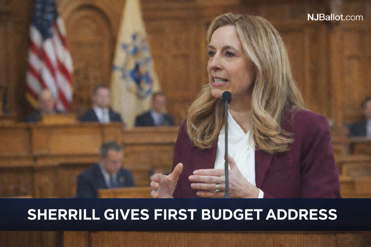 NJ Governor Sherrill Submits $60.7B Budget With Record $4.2B Relief