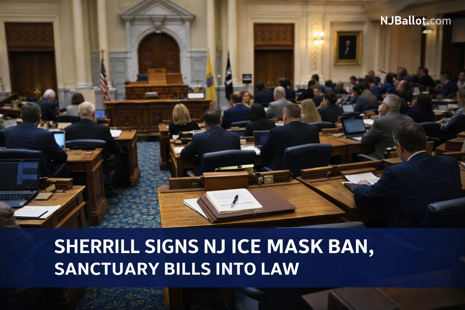 Sherrill Signs ICE Mask Ban, Sanctuary Bills Into Law