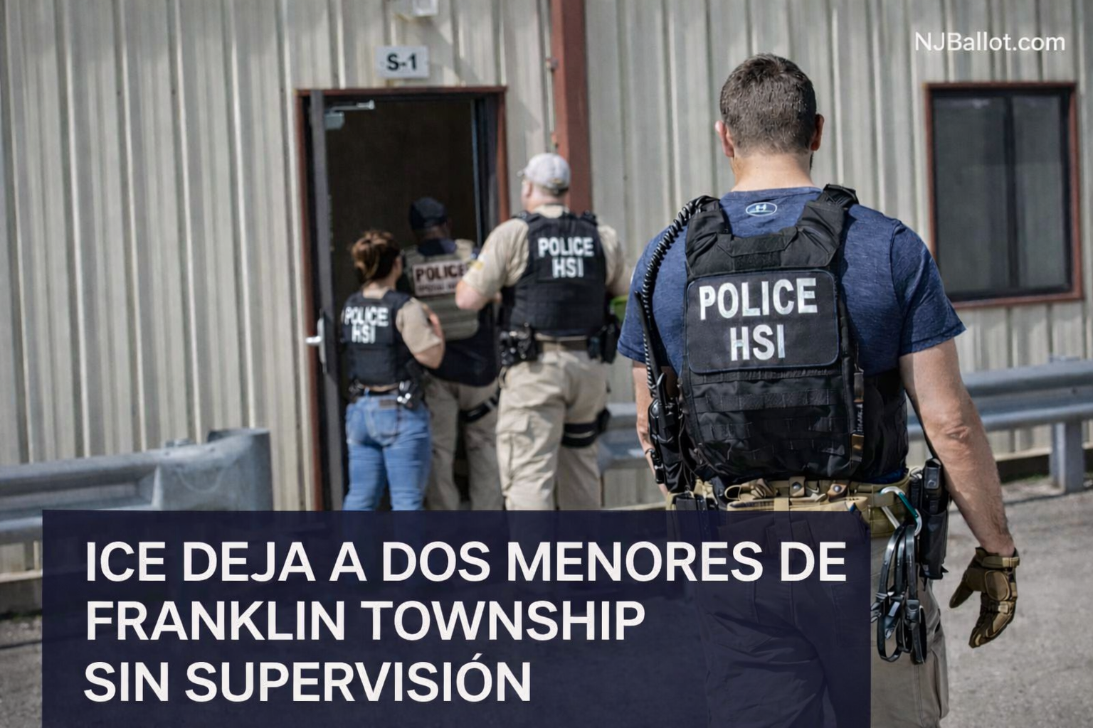 Agentes de ICE detienen a padre camino a la escuela y dejan a sus hijos ciudadanos estadounidenses solos en la carretera en Franklin Township