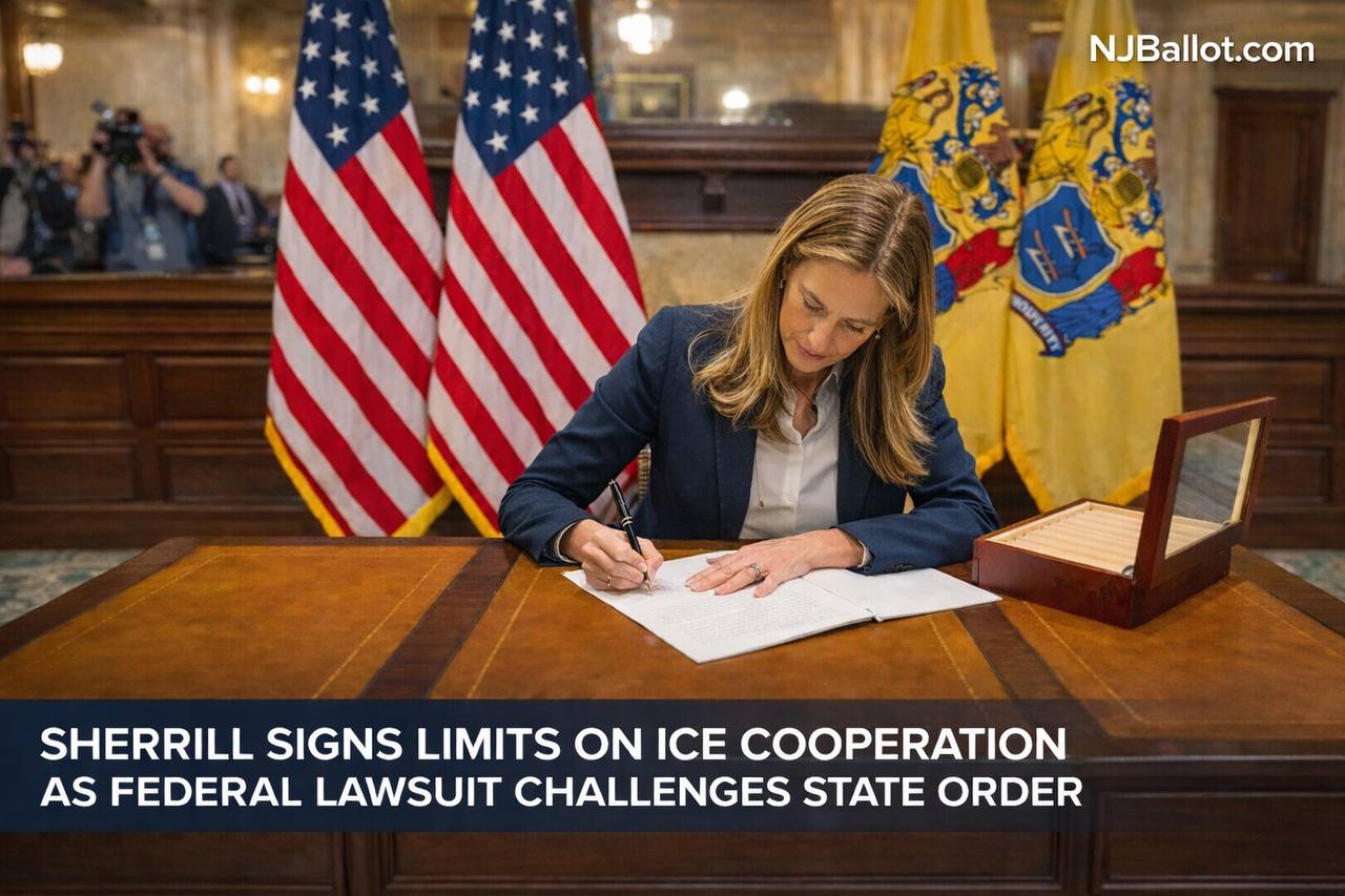 Sherrill Signs Limits on ICE Cooperation as Federal Lawsuit Challenges State Order