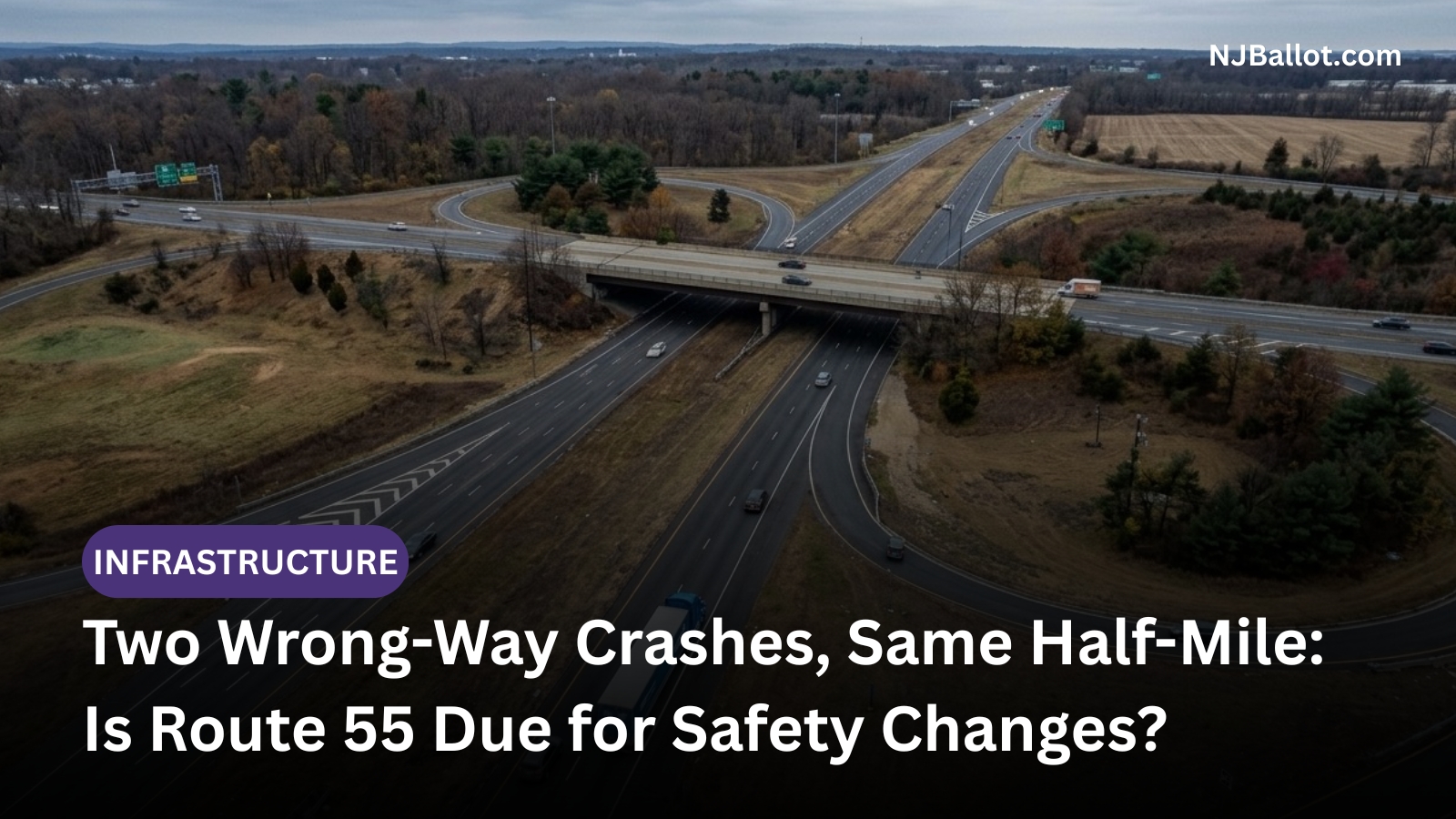 Two Wrong-Way Crashes, Same Half-Mile: Is Route 55 Due for Safety Changes?