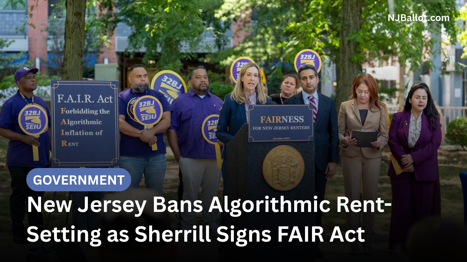 New Jersey Bans Algorithmic Rent-Setting as Sherrill Signs FAIR Act