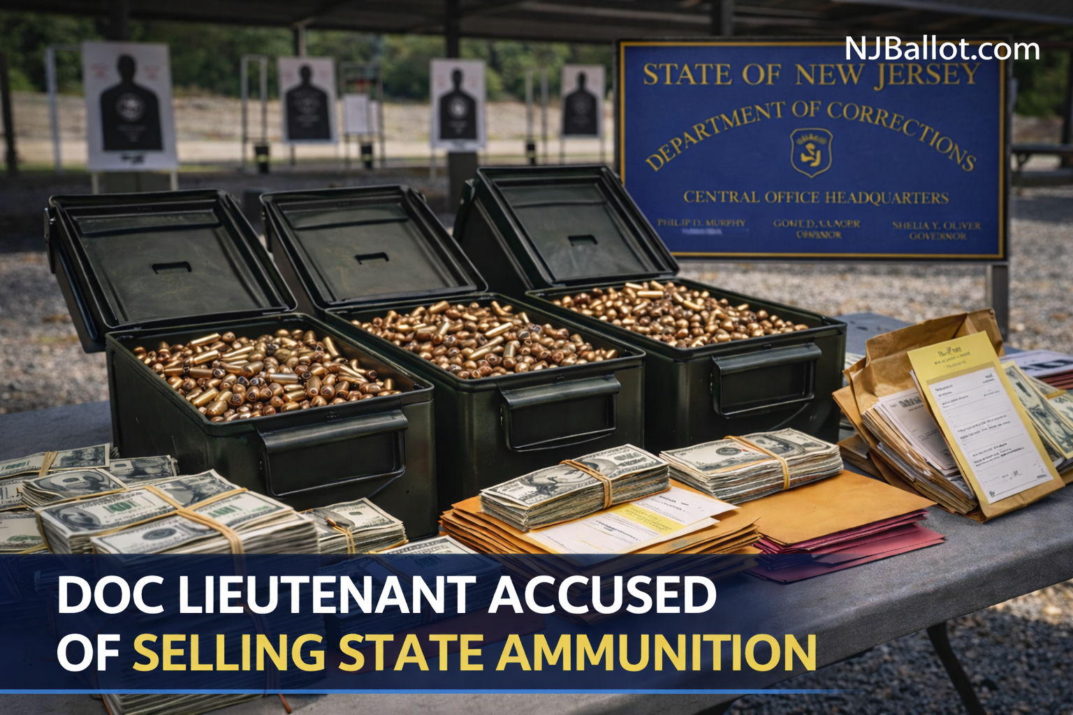 NJ Former Corrections Lieutenant Indicted in $400K Ammunition Theft