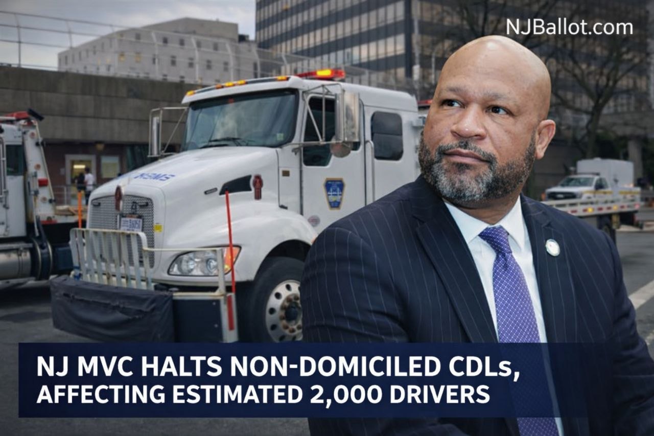 NJ MVC Halts Non-Domiciled CDLs, Affecting Estimated 2,000 Drivers