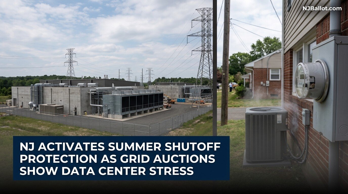 NJ Activates Summer Shutoff Protection as Grid Auctions Show Data Center Stress