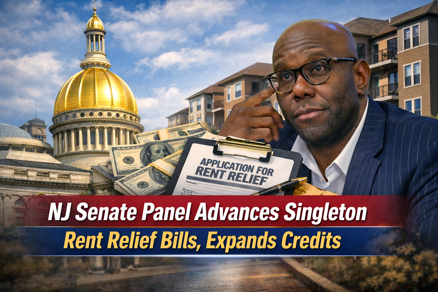 NJ Senate Panel Advances Singleton Rent Relief Bills, Expands Credits